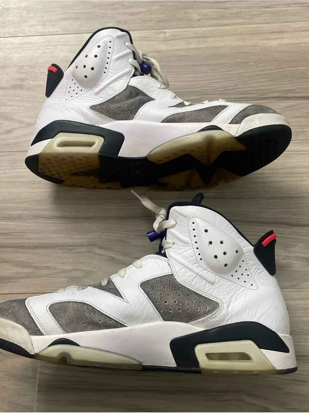 Jordan Air Jordan 6 Retro Flint Mens Size 12 Leather High Top Sneakers With box
